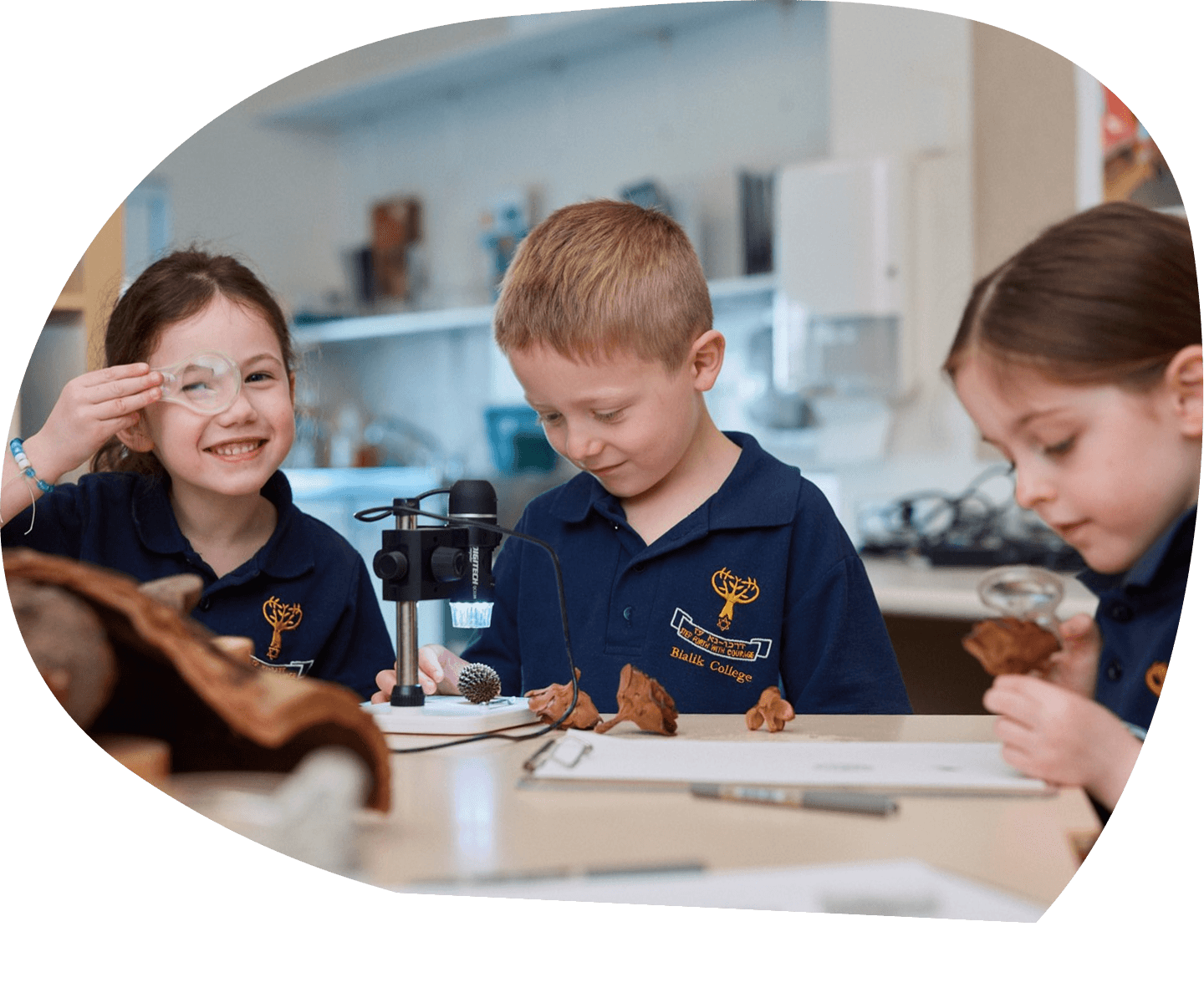 Bialik College students working together in a science class